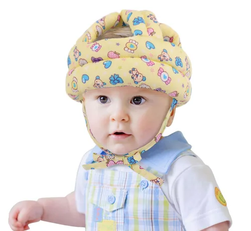 Vista 8 de Gorra protectora para bebé, tamaño ajustable, para aprender a caminar o correr, casco de seguridad suave, para niños de 6 meses a 6 años