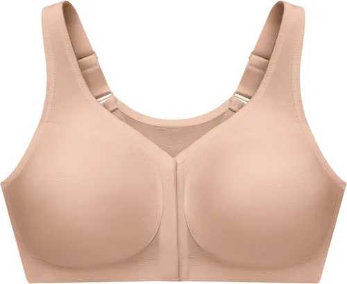 Vista 4 de Sostén Glamorise de mujer, tamaño plus, postura mágica elevada, apoyo de espalda, negro, 48I