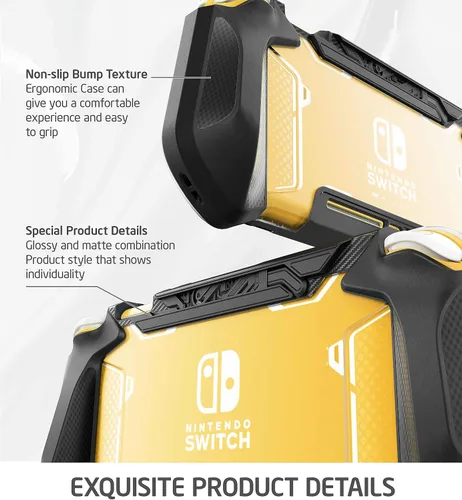 Vista 4 de Mumba Grip Case for Nintendo Switch Lite, Blade Series TPU Protective Portable Cover Accessories Compatible with Switch Lite Console 2019 Release