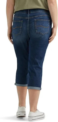 Vista 3 de Lee Jeans capri de 5 bolsillos Flex Motion de talla grande para mujer