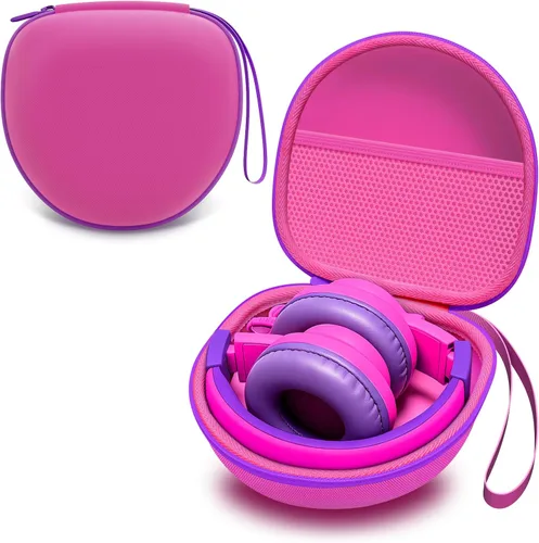 Vista 12 de Funda para auriculares plegables para niños, color negro (solo funda)