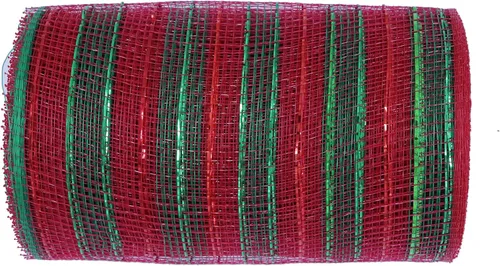Vista 11 de YYCRAFT cinta metálica de malla de poliéster para decoración y manualidades, 10 yardas Rosa