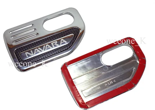 Vista 2 de K1AutoParts - Cubierta indicadora de ventilación lateral cromada para Nissan Frontier Navara D40 Pickup 2005-2014 V.2
