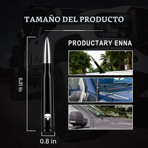 Vista 3 de Pack-1 - Antena tipo bala para automóvil, para GM Chevy Silverado 1500 2500 3500 HD Avalanche GMC Sierra 1500 2500 3500 Denali accesorios