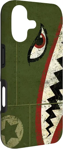 Vista 3 de WWII P-40 Fighter Plane Shark Mouth Warbird Nose Art Case for iPhone 17