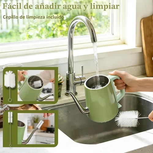 Vista 6 de Hervidor eléctrico de cuello de cisne de 0.8 L, acero inoxidable de ebullición rápida de 1200 W, apagado automático, hervidor de precisión para café