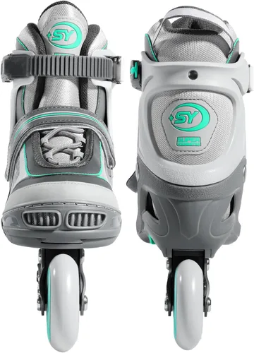 Vista 3 de SUPER YOUNGSTER Patín en línea ajustable para mujer, patines de ruedas para mujeres adultas