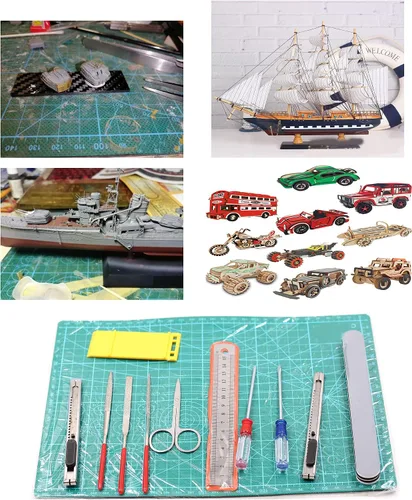 Vista 5 de Kit de herramientas de modelador de artesanía profesional Set Hobby Model Building Kit de herramientas básicas para el modelo de coche ensamblar kit