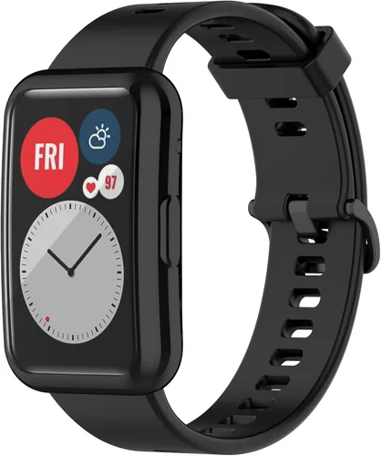 Vista 4 de TenCloud Fundas protectoras de pantalla compatibles con Huawei Watch Fit Accessories Covers Scratched Cobertura completa Funda protectora de TPU 7