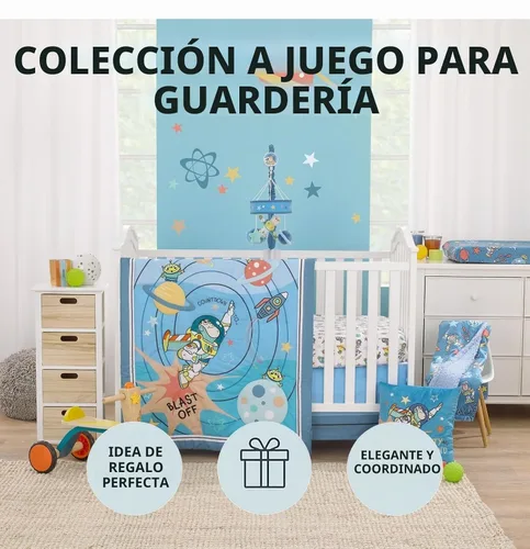 Vista 5 de Disney Toy Story Buzz Lightyear - Funda para cambiador contorneada azul y naranja