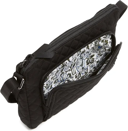 Vista 3 de Vera Bradley - Bolsa cruzada de algodón Little Hipster para mujer, con protección con interferencia de radiofrecuencia
