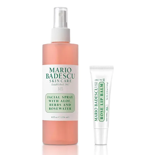 Vista 18 de Mario Badescu Espray facial con aloe, hierbas y agua de rosas para todo tipo de piel, bruma facial que hidrata, rejuvenece y aclara