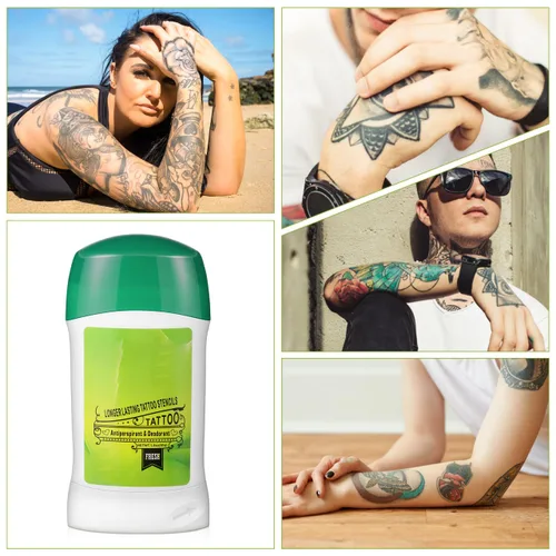 Vista 3 de Gel de transferencia de tatuajes, gel de transferencia de tatuajes, gel de crema para tatuaje, desodorante de tatuaje antitranspirante, suministros