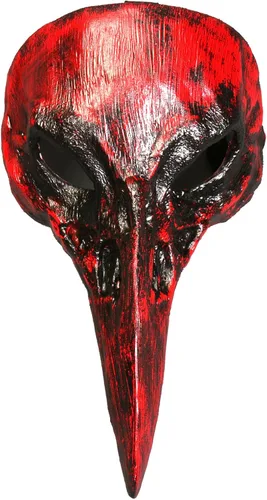 Vista 13 de Scary Creepy Crow Raven Halloween Cosplay Masquerade Party Face Mask Horror Devil Raven Face Eye Mask