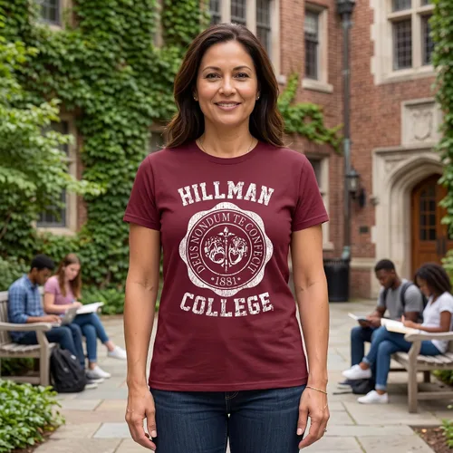 Vista 2 de The Goozler Hillman College - Retro 80s Sitcom tv - Camiseta unisex Granate