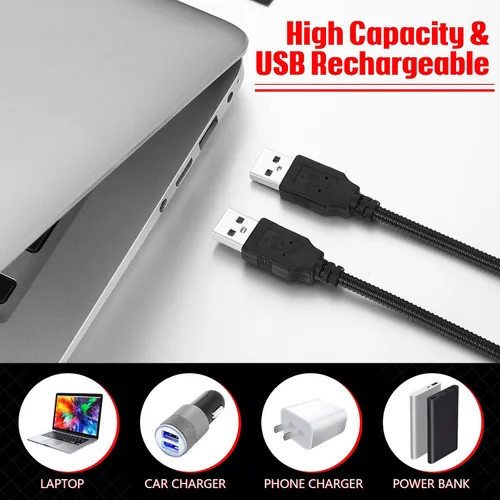 Vista 2 de Mudder Luz portátil USB para portátil - Interruptor táctil regulable regulable LED Lámpara blanca para computadora portátil PC (negro)