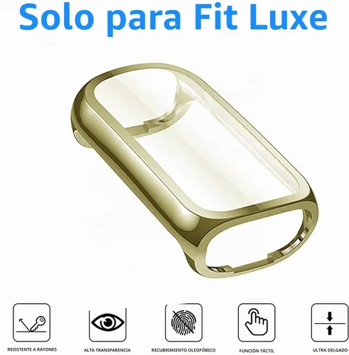 Vista 3 de Bandas de cuero elegantes y delgadas compatibles para Fitbit Luxe, correa de muñeca, pulsera suave de reemplazo para Fitbit Luxe Fitness and