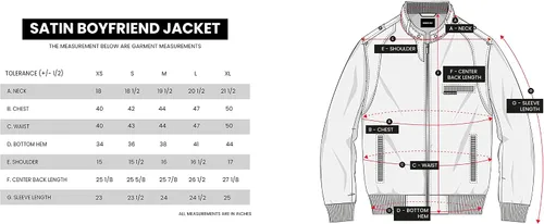 Vista 6 de Members Only Chaqueta icónica estilo boyfriend para mujer con acabado satinado