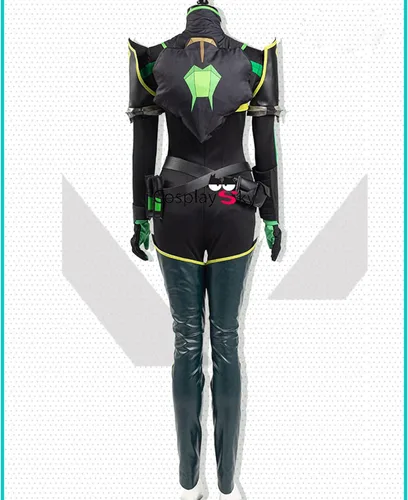 Vista 4 de Banbas VALORANT Viper - Disfraz de cosplay del mismo estilo cultura Festival Disfraces personalizados Anime Rave Halloween Cos