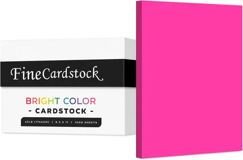Vista 21 de Papel de alta calidad para tarjetas de colores, caja de 1000 hojas, cartulina de peso medio de 65 libras, perfecta para suministros escolares, artes