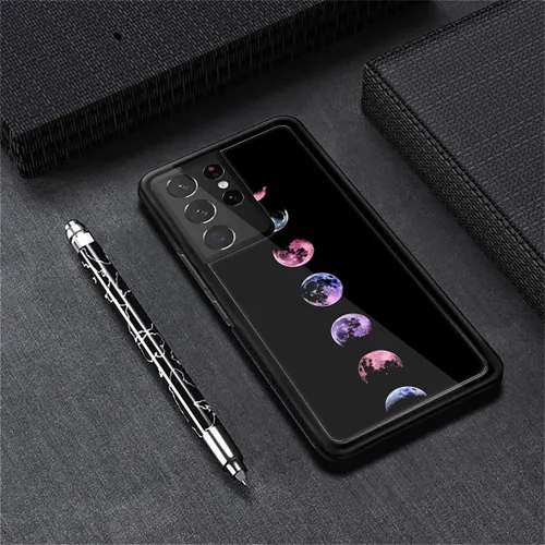Vista 5 de CARLOCA Funda para Samsung Galaxy S22 Ultra, Full Moon Change S22 Ultra para hombres, mujeres, niños y niñas, TPU suave antiarañazos, a prueba