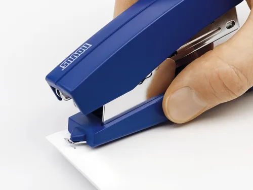 Vista 4 de Novus B 10fc - Grapadora plana con capacidad para 20 hojas, color azul