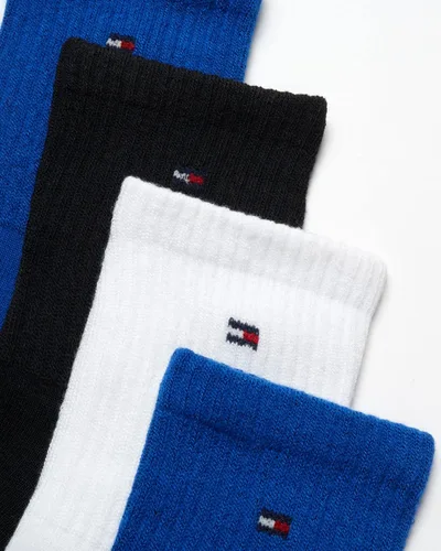 Vista 4 de Tommy Hilfiger Calcetines para hombre - Calcetines tobilleros de corte de cuarto (12 unidades)