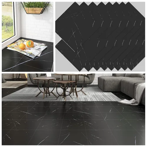 Vista 12 de CHICHOME Paquete de 6 azulejos de suelo impermeables de 12 x 12 pulgadas para despegar y pegar, azulejos de vinilo autoadhesivos extraíbles
