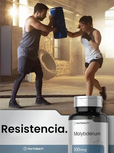 Vista 6 de Horbaach Molibdeno Suplemento 500mcg 200 Cápsulas Quelato de aminoácidos