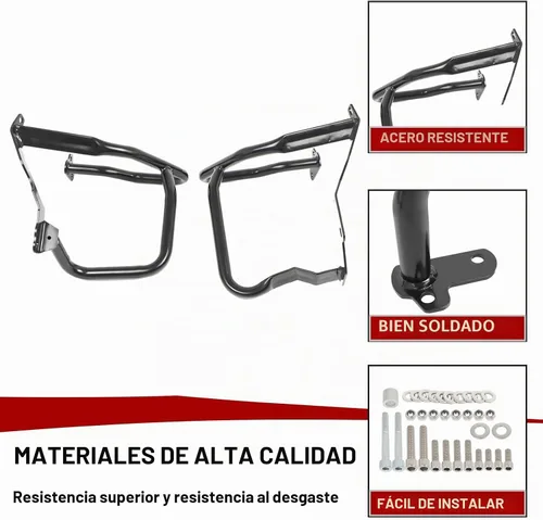 Vista 3 de Worldmotop - Protector de motor de repuesto para BMW R1200RT R1200 RT 2014 2015 2016 2017 2018 (negro, delantero)
