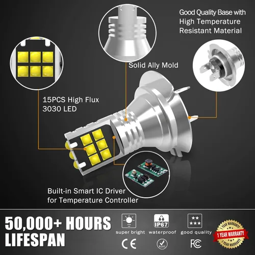 Vista 3 de AUTOGINE 14 Piezas 3030 Chipsets luces antiniebla