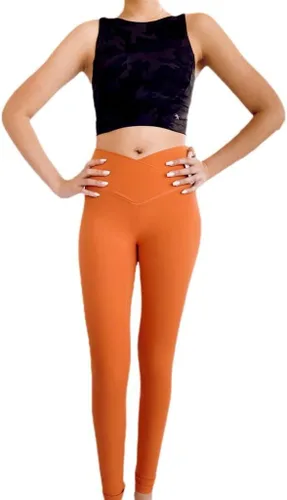 Vista 2 de Anna - Leggings deportivos para mujer de 25 pulgadas, con cintura alta cruzada, para gimnasio, yoga, atletismo, 25 pulgadas