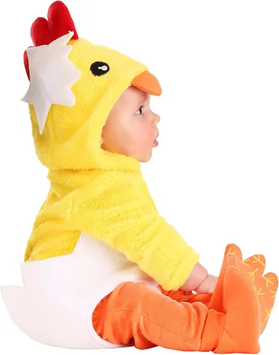Vista 4 de Disfraz infantil de pollo para eclosión