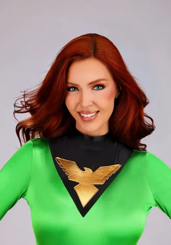 Vista 5 de Disfraz Plus Size Prestige Marvel X-Men Jean Grey Phoenix para Mujer Multicolor
