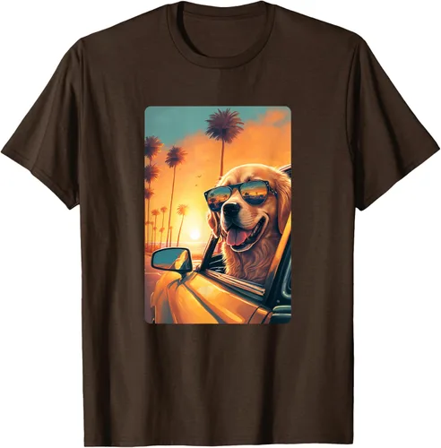 Vista 9 de Golden Retriever - Camiseta divertida de Golden Retriever con lentes, Negro