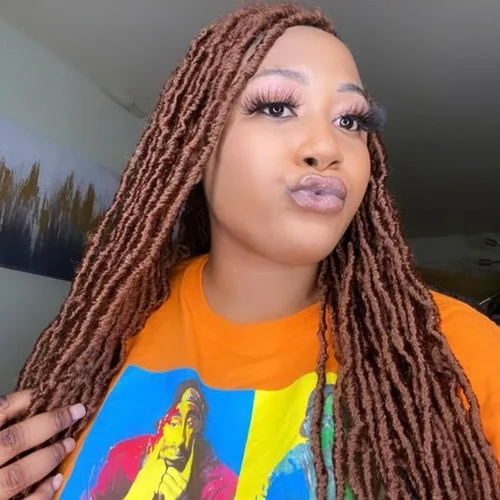 Vista 34 de Extensiones de pelo sintético, estilo diosa, rizado, ondulado, trenzas, pre-rizado, suave, para mujeres