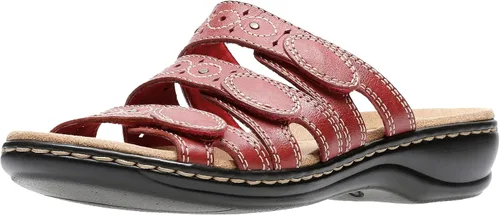 Vista 8 de Clarks Leisa Cacti Q Sandalia tipo chancleta para mujer Cuero negro