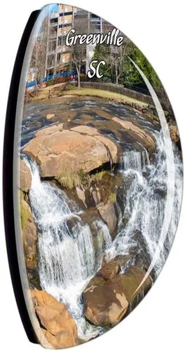 Vista 2 de Greenville Falls Park on the Reedy South Carolina USA Travel Souvenir Collection for Gift Home Decor Office Whiteboard