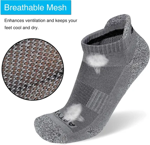 Vista 5 de APTYID Calcetines tobilleros acolchados para hombre (6 pares)