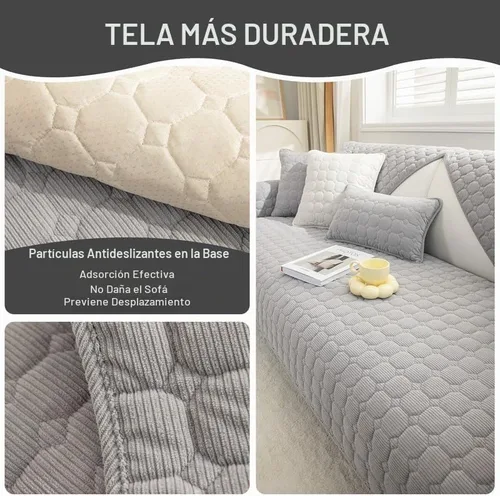 Vista 6 de JIAN YA NA Funda para sofá modular, funda de pana para mascotas y niños, antideslizante, lavable, protector de muebles para sofá de 3 cojines, sofá