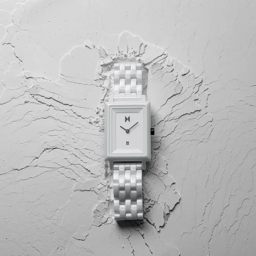 Vista 5 de MVMT Reloj cuadrado de cerámica para mujer