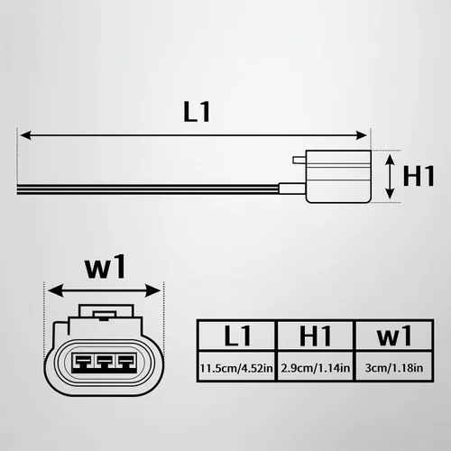 Vista 6 de 9008 H13 hembra enchufe adaptador de arnés de cable conector para faros H13LL lámparas bombillas (2 unids/paquete)