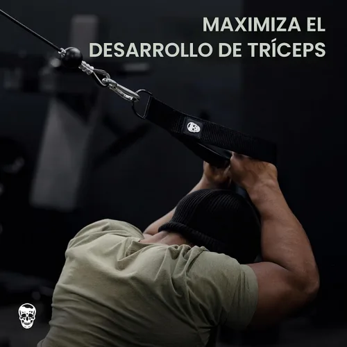 Vista 5 de Gymreapers Conexión de cable de cuerda para tríceps - Accesorio de cable de tracción para tríceps de múltiples entrenamientos - Conexión de cable