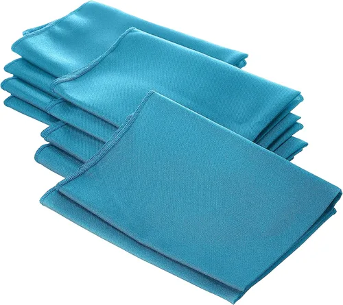 Vista 87 de LA Linen Paquete de 10 servilletas de popelina de poli, servilletas de tela suave, servilletas lavables y reutilizables, servilletas de mesa