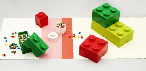 Vista 7 de Room Copenhagen, LEGO Round Brick 1 - Solución de almacenamiento apilable - Azul brillante