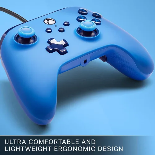 Vista 8 de PowerA Advantage Wired Controller for Xbox Series XS - Blue, Xbox Controller with Detachable 10ft USB-C Cable, Mappable Buttons, Trigger Locks and