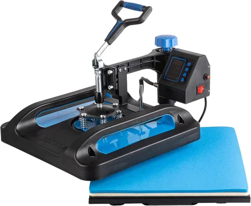 Vista 7 de Leomru máquina de prensa de calor 5 en 1, prensa de calor para sublimación de 12x15 pulgadas, máquina industrial de presión para camisetas, máquina