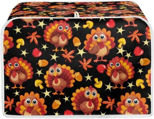 Vista 24 de Cubierta para tostadora de limón floral para horno tostador de pan de 2 rebanadas, protector de electrodomésticos pequeños a prueba de polvo
