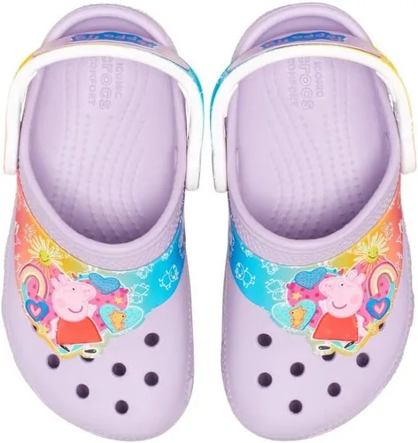 Vista 6 de Crocs Zuecos clásicos de Peppa Pig unisex para niños
