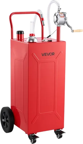 Vista 14 de VEVOR Tanque de transferencia de combustible portátil de acero al carbono Negro
